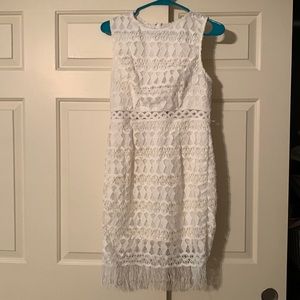 Lulus boho white dress!